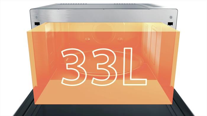 WHIRLPOOL - Forno microonde SUPREME CHEF MWSC 9133 SX-Nero, Stainless steel