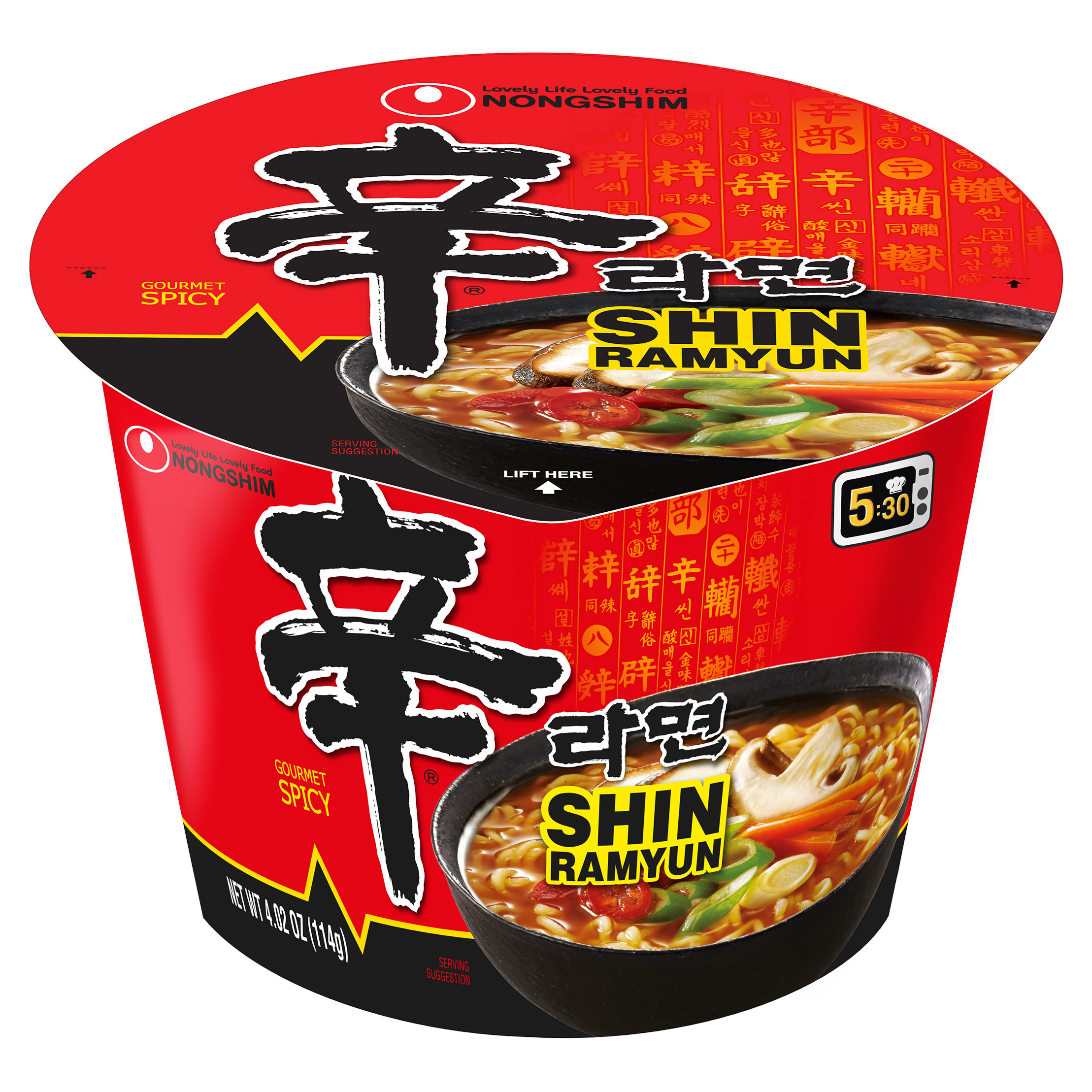 Nongshim, Shin Big Bowl 4.02 oz, 12-Count