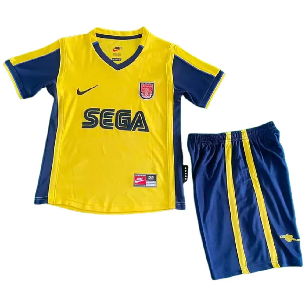 2000-01 Arsenal Away Retro Children's Jersey Set - Fans Edition