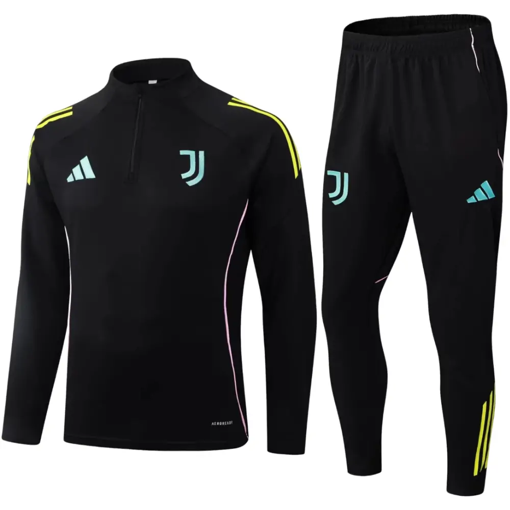 2025-26 Juventus Black Kids Training Shirt