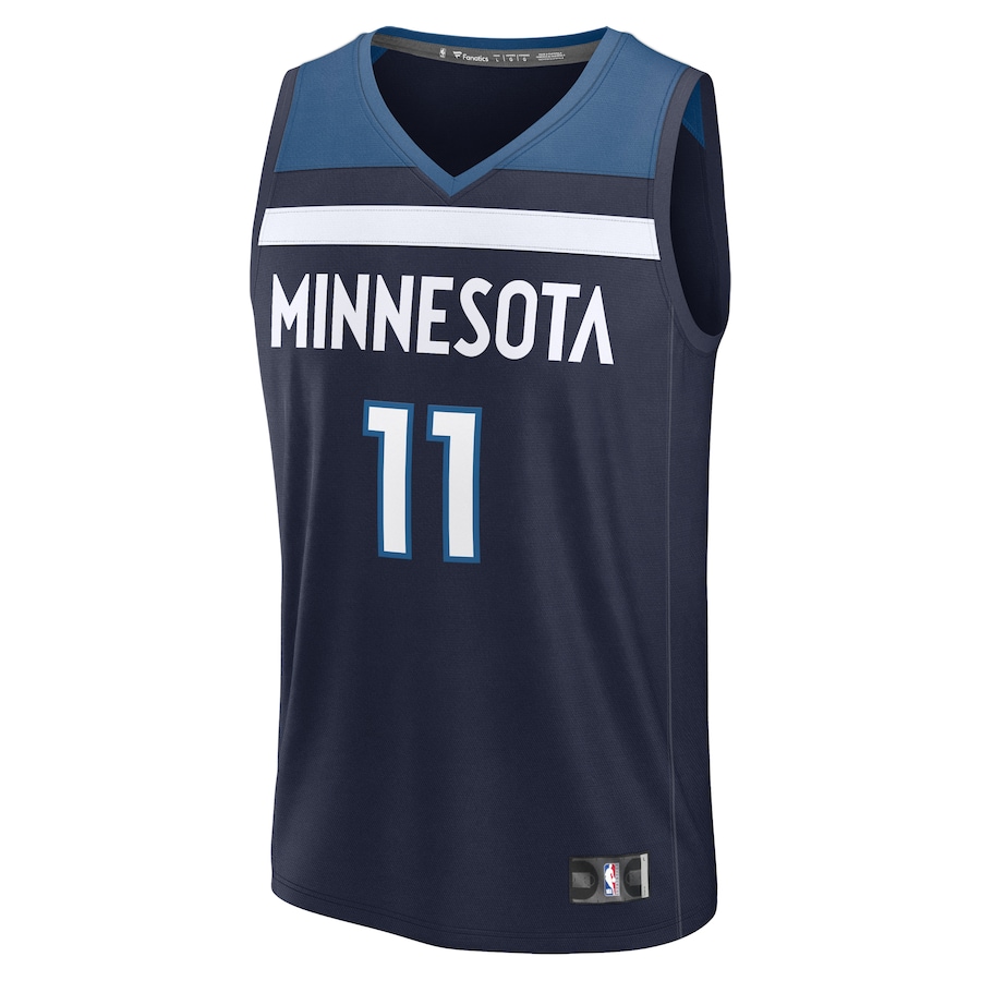 Youth Minnesota Timberwolves Naz Reid Fanatics Navy Fast Break Replica Player Jersey - Icon Edition