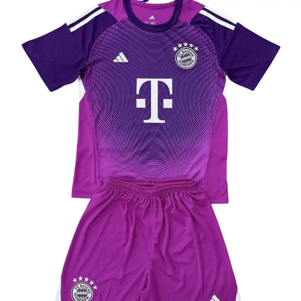 2025-26 Bayern GK4 Short Sleeve Jersey - Children's suit Fans Edition