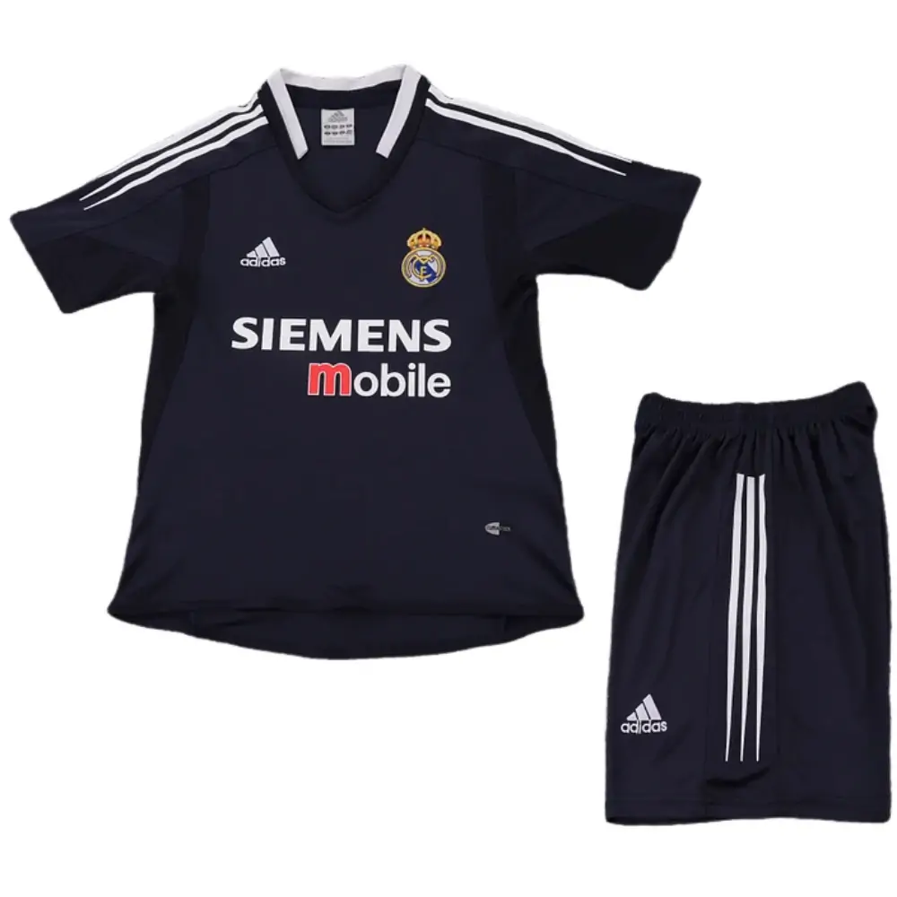 2004-05 Real Madrid Away Retro Children's Jersey Set - Fans Edition