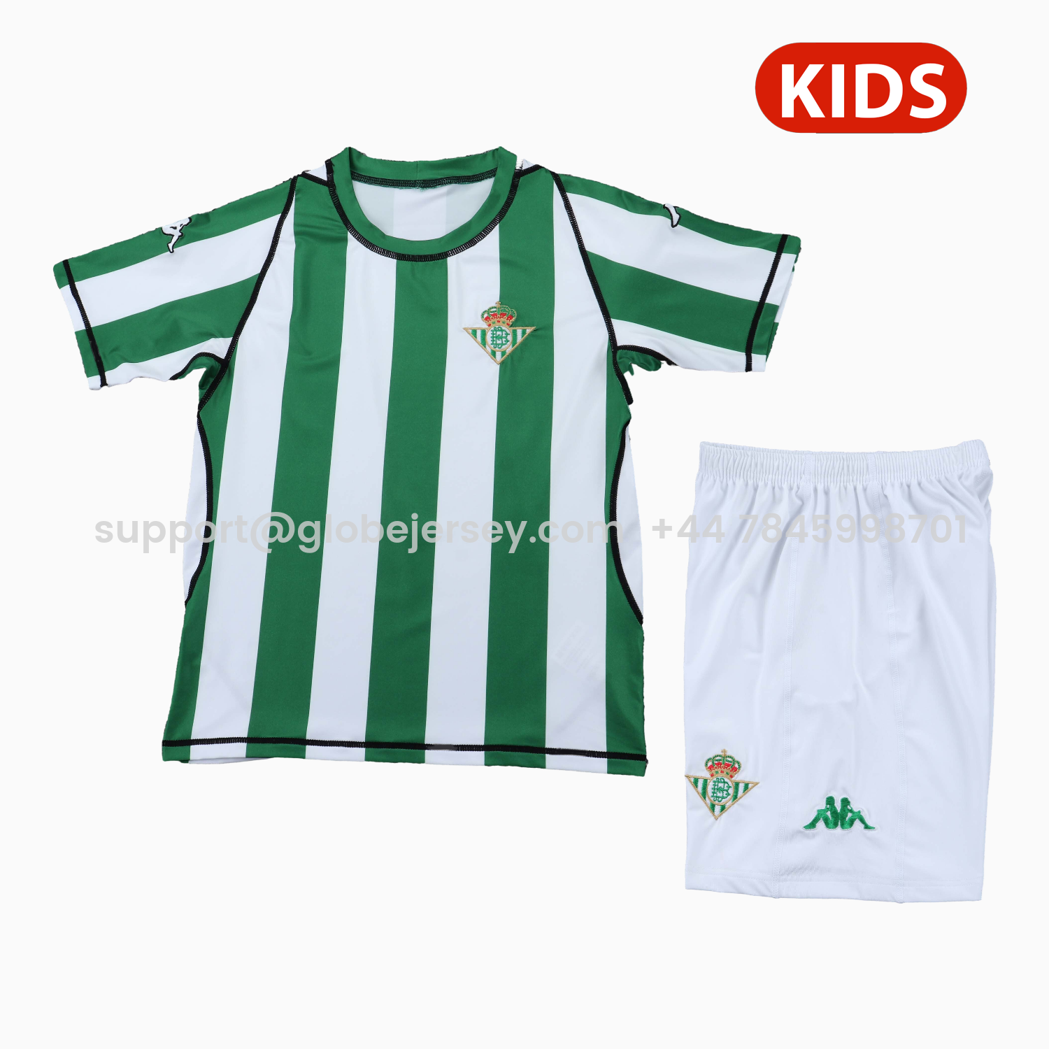 Retro Real Betis 2003-04 Home Kids Kit