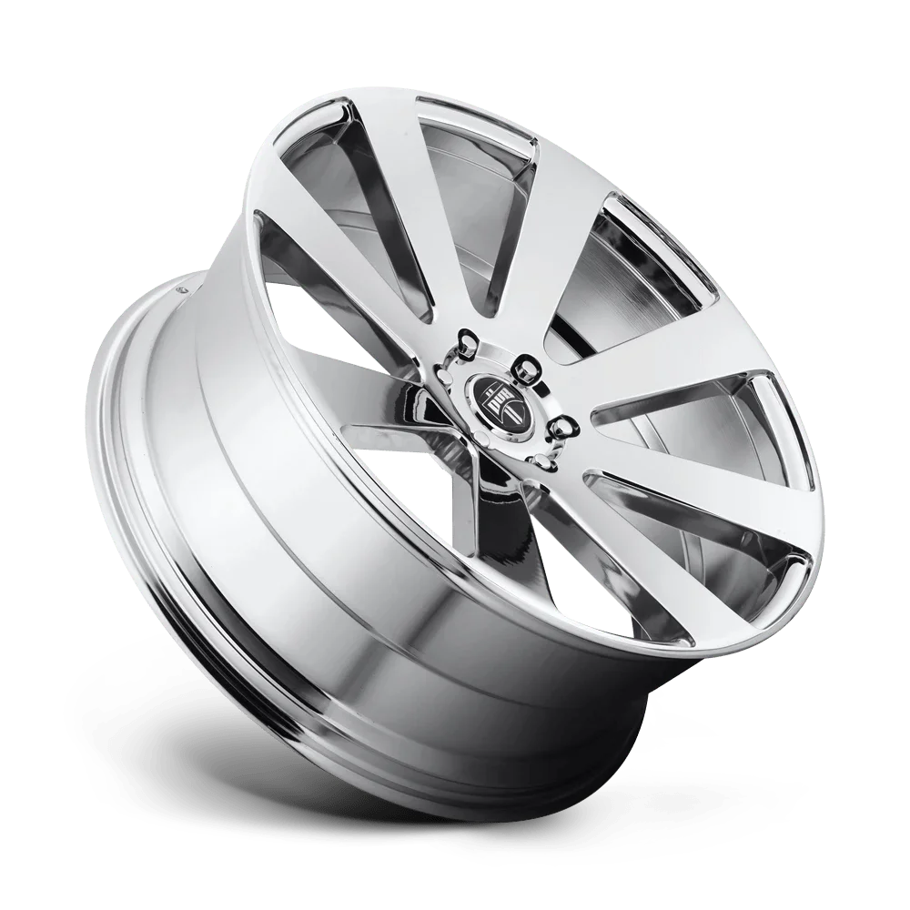 DUB 1PC Aluminum Rim S131 8-BALL 24X10in Chrome Plated Finish, S131240077+20