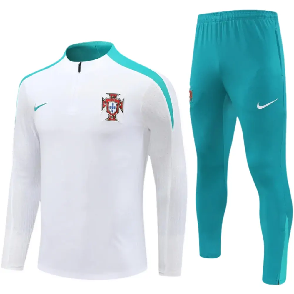 Portugal white kids training uniform for the new season 2024-25