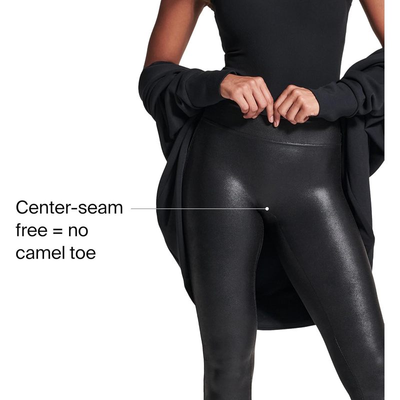 Faux Leather Leggings - Tummy Control Leggings