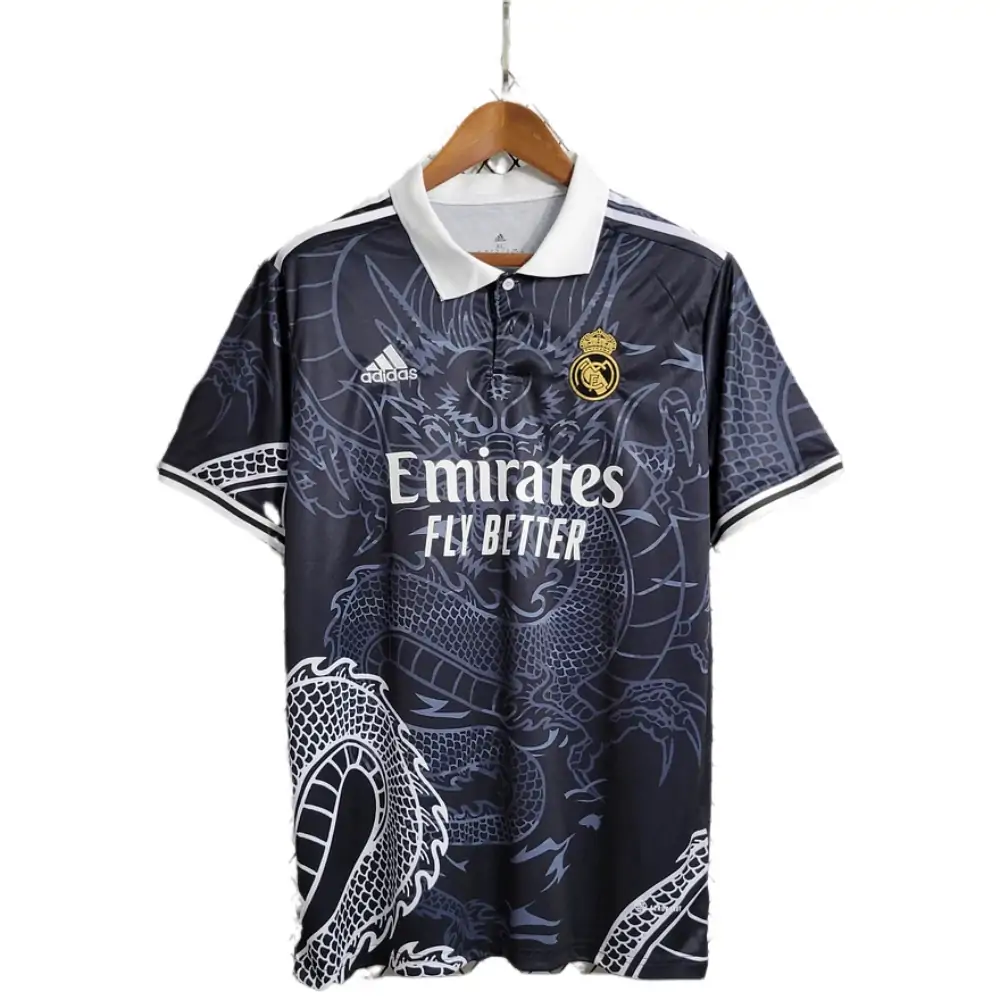 2023/24 Real Madrid Chinese Dragon Black Football Shirt