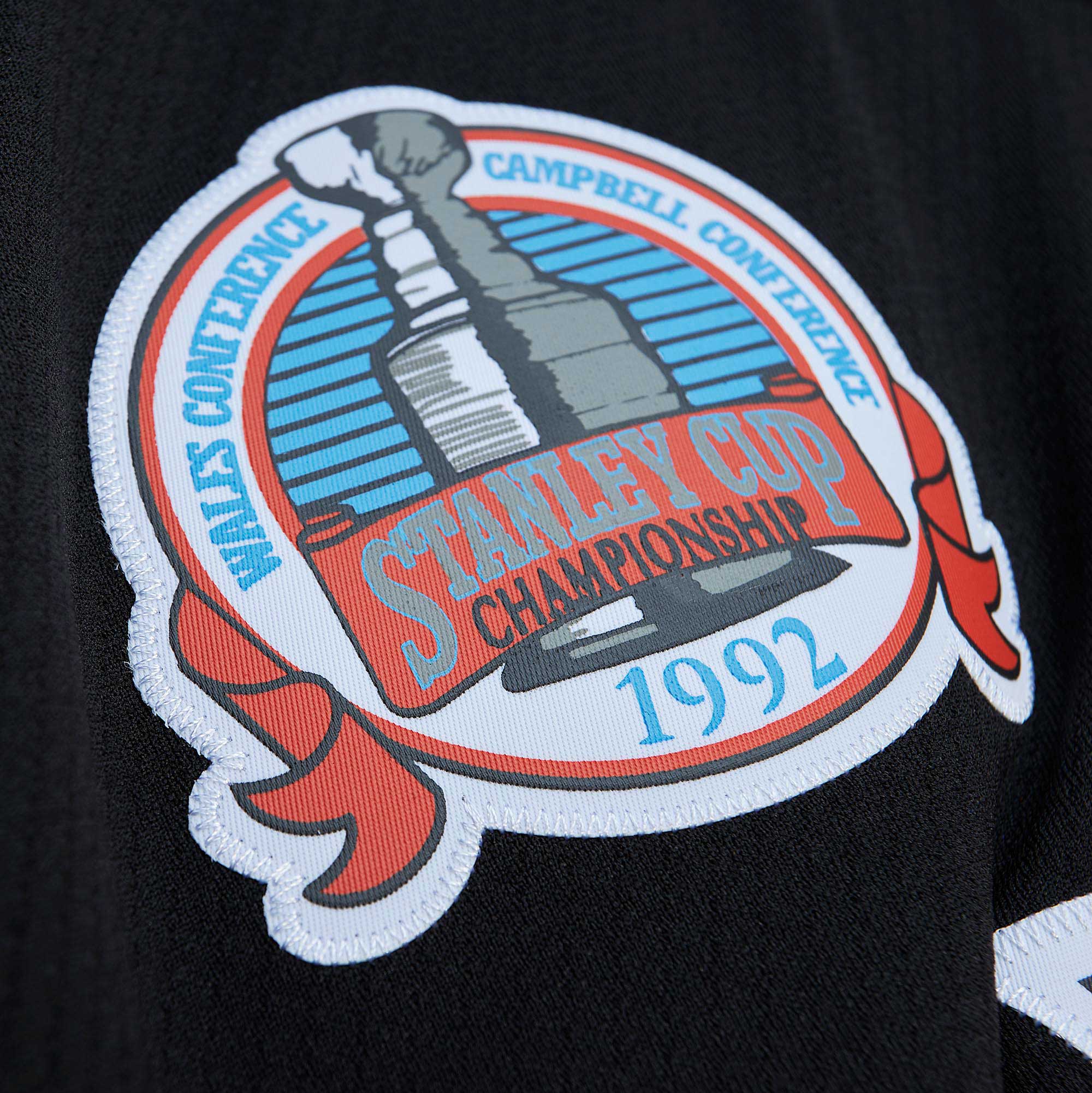 Mario Lemieux Pittsburgh Penguins Mitchell & Ness Big & Tall 1991 Captain Patch Blue Line   Jersey – Black