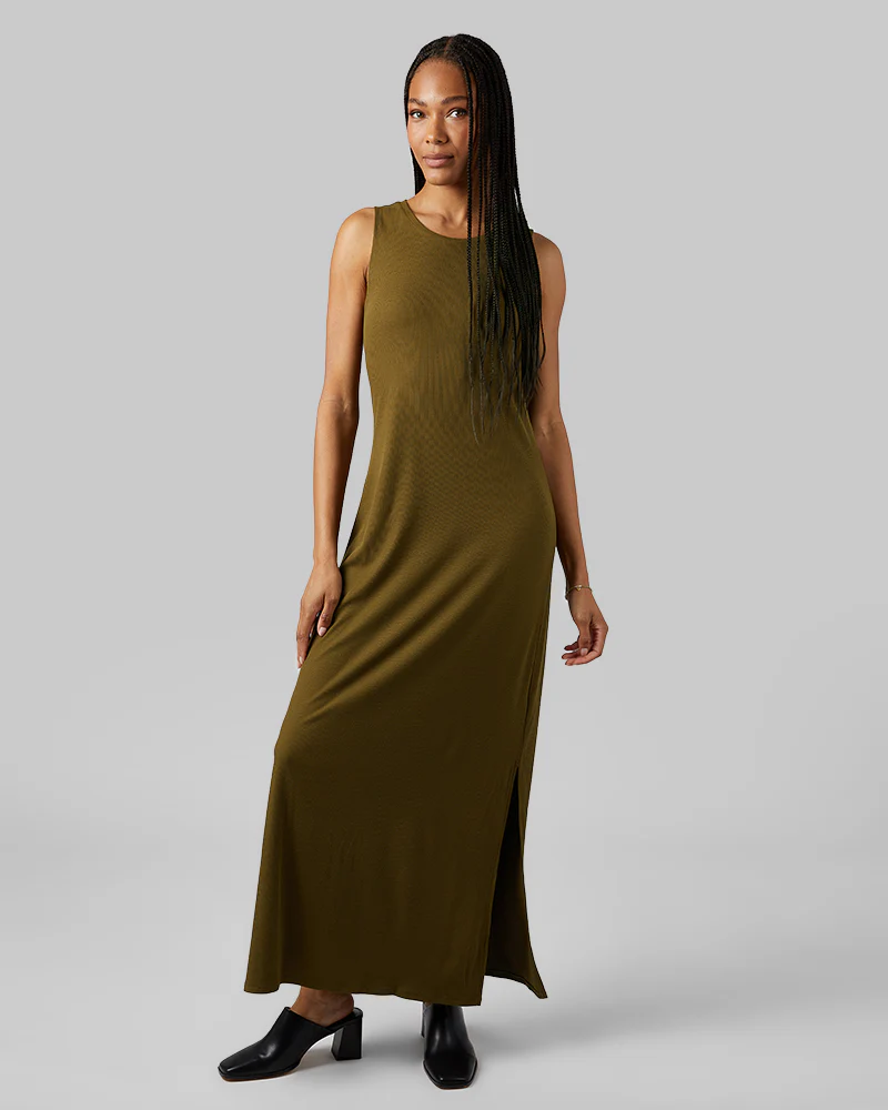 WOMEN'S SOFT RIB MAXI DRESS