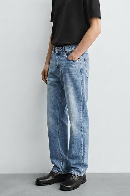 Men's Regular Fit Straight Leg Jeans