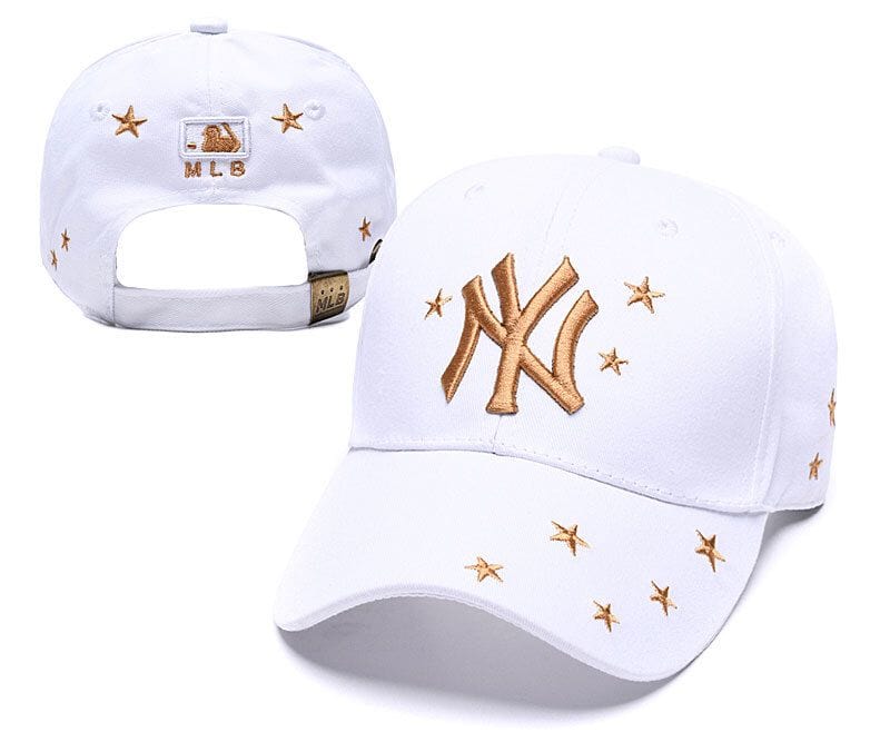 New York Yankees hat white gold