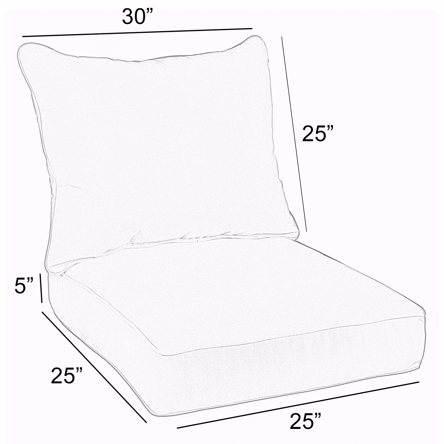 Mozaic Company Sunbrella Indoor/Outdoor Pillow and Cushion Set - 25