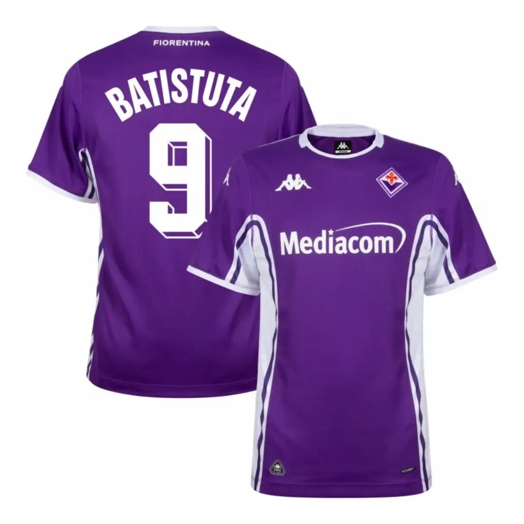 BATISTUTA #9 Fiorentina Home Soccer Jersey 2025/26