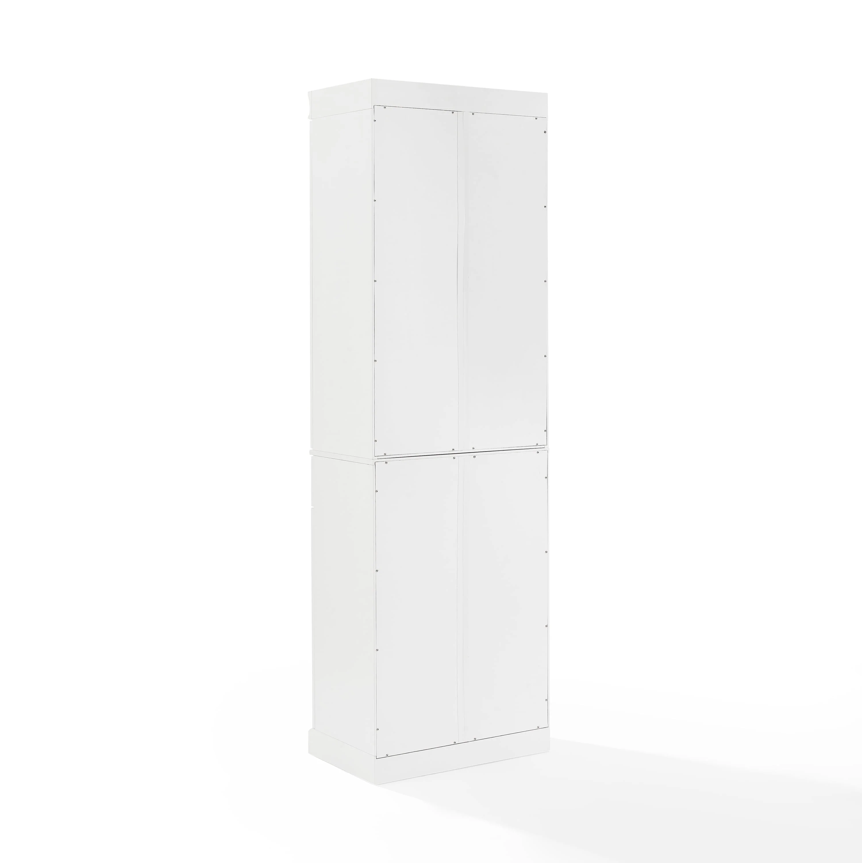 Crosley Brands Stanton 2Pc Glass Door Pantry Set White - 2 Pantries