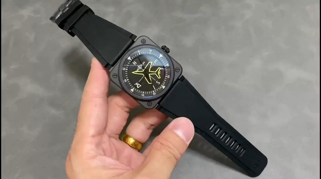 【Super Clone】Bell & Ross BR 03 Gyrocompass Square Pilot