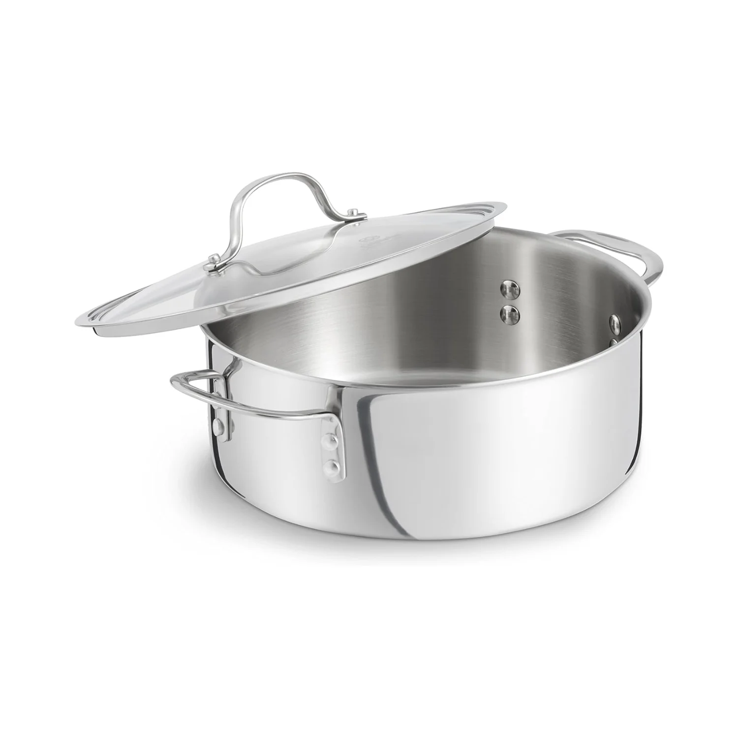 Calphalon Tri-Ply Stainless Steel Dutch Oven with Cover, 5 QT