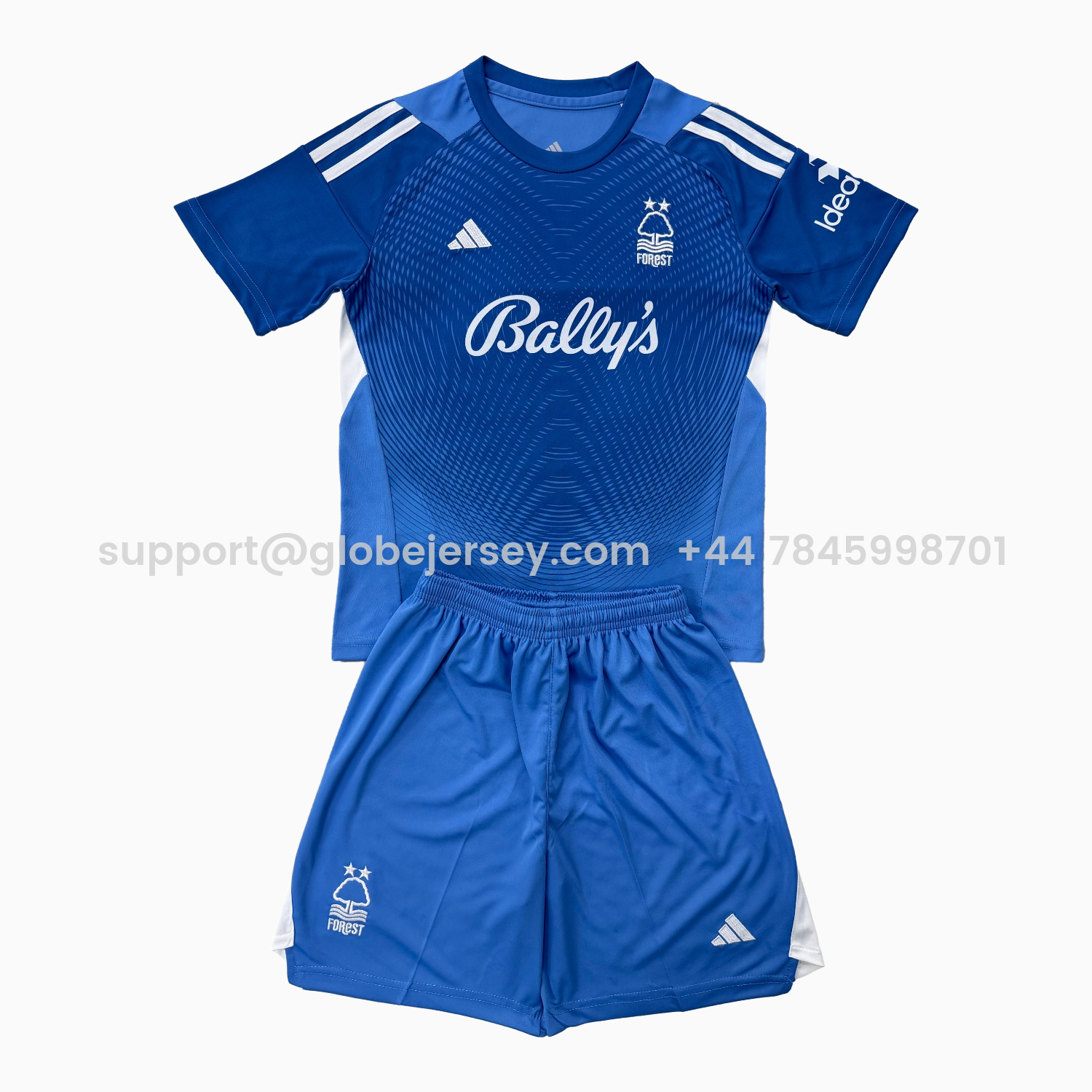 Nottingham Forest 25-26 Blue Goalkeeper Men's Adult Jersey Set - Fans Version