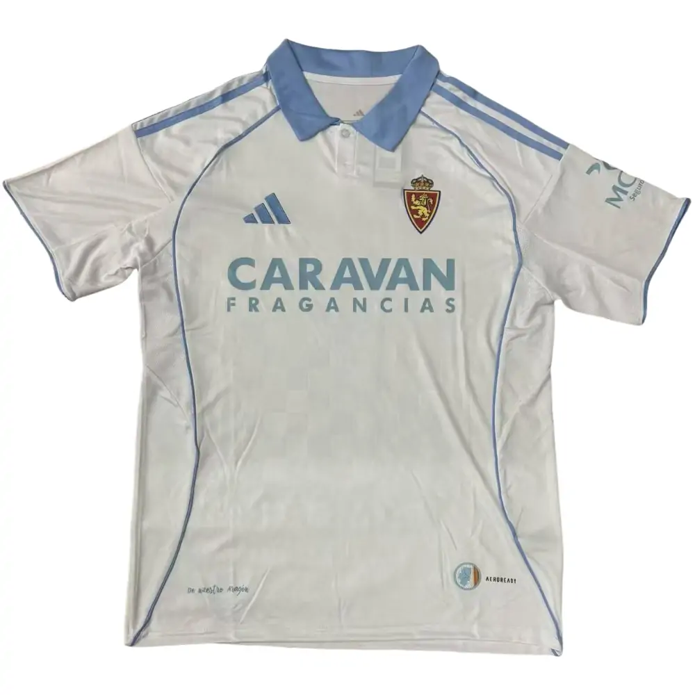 2025-26 Real Zaragoza Home Jersey - Fans Edition
