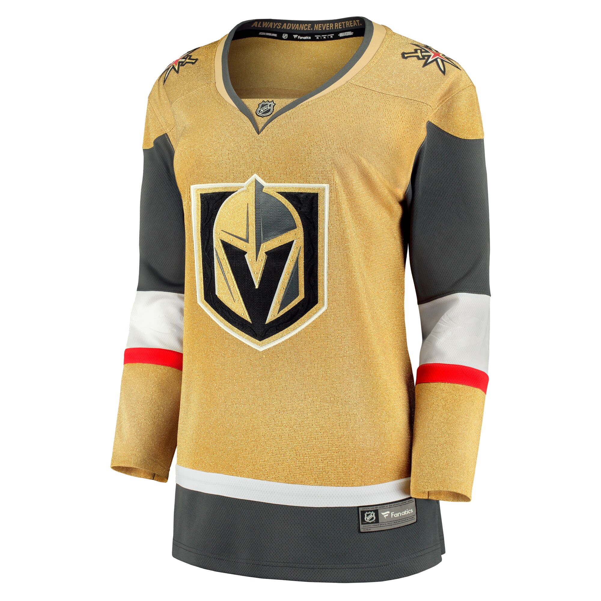 Vegas Golden Knights Fanatics Women’s Home Breakaway Jersey – Gold