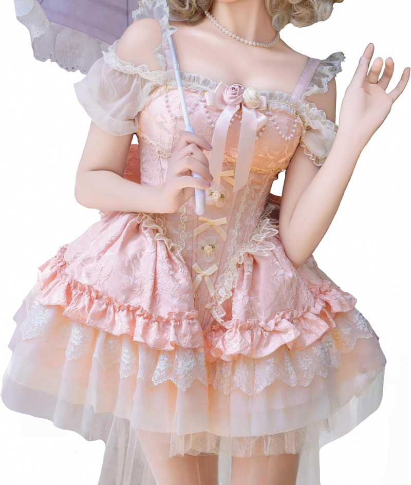Sweet Lolita Princess Dress Ruffled Tea Party