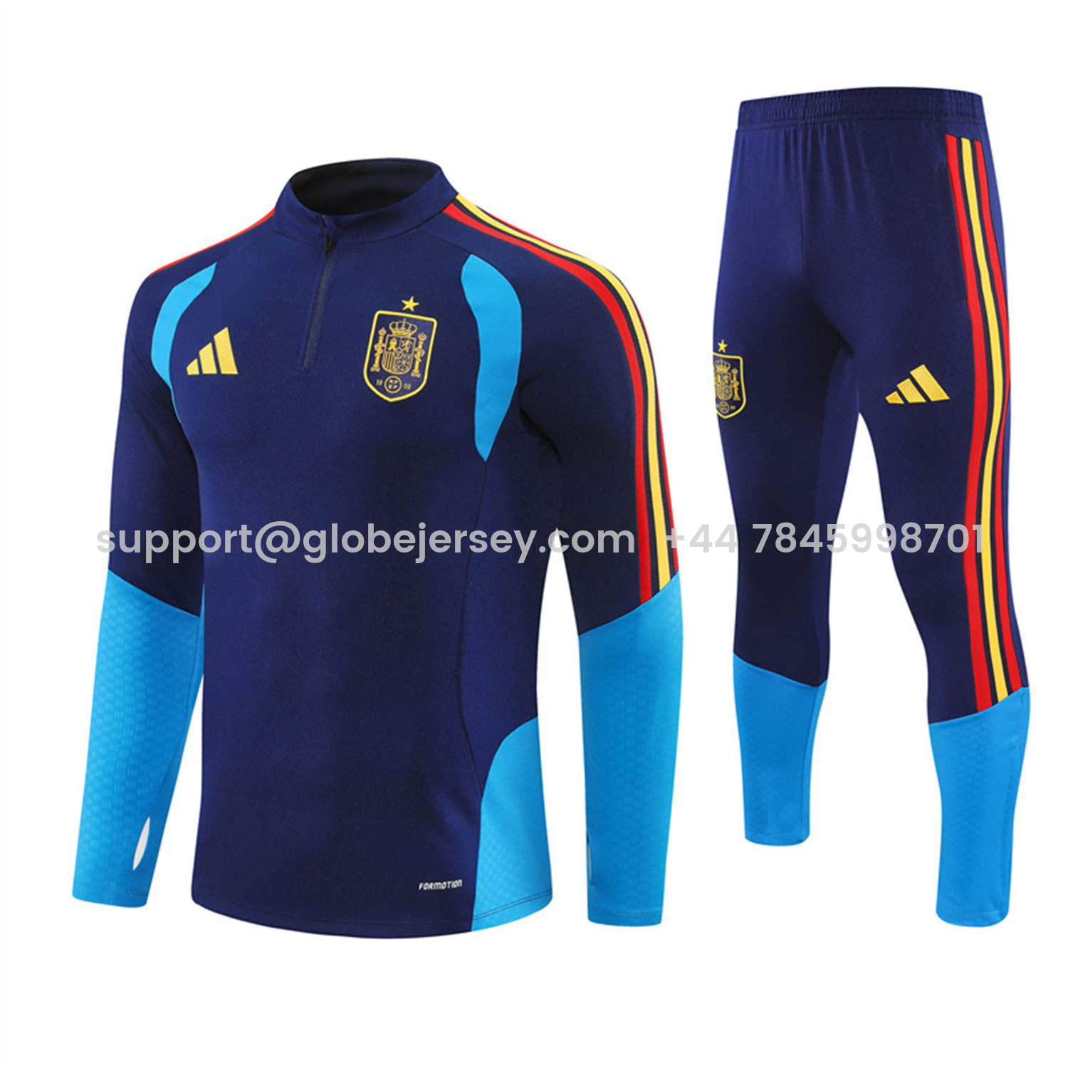 Spain 2026 Long Sleeve Training Set - Royal Blue Top & Pants