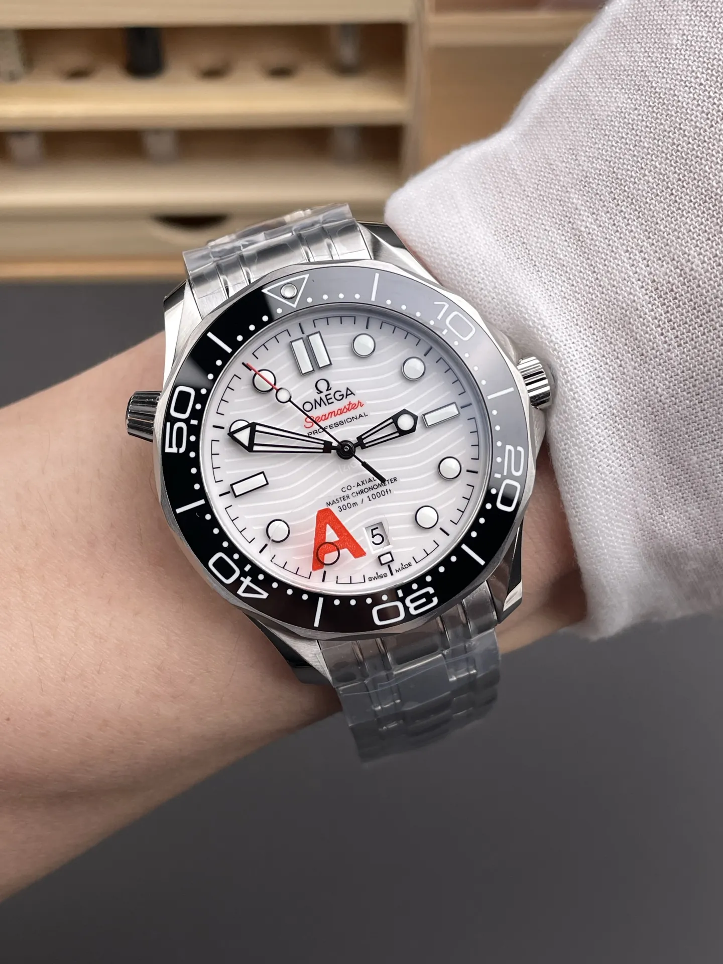Omega Seamaster 300 White Dial 42mm