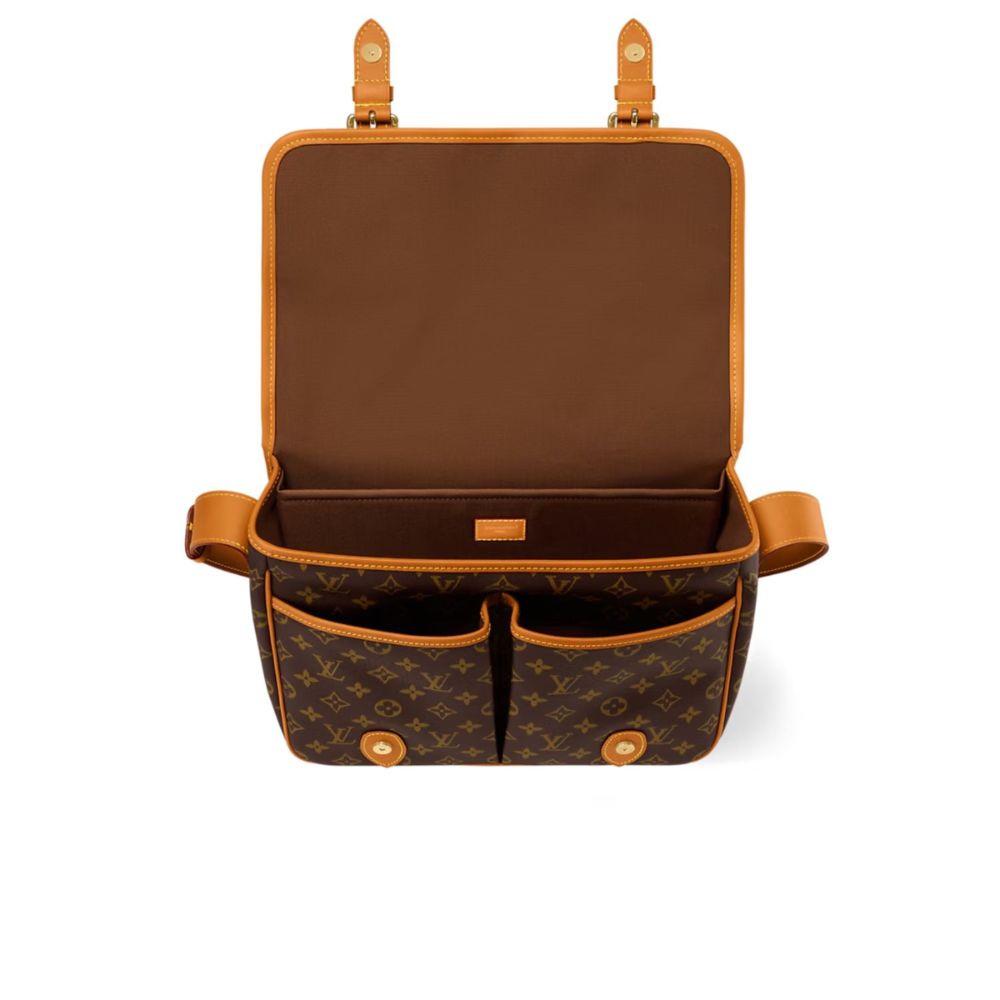 Louis Vuitton Satchel Messenger Monogram Brown 14 Inches M14723