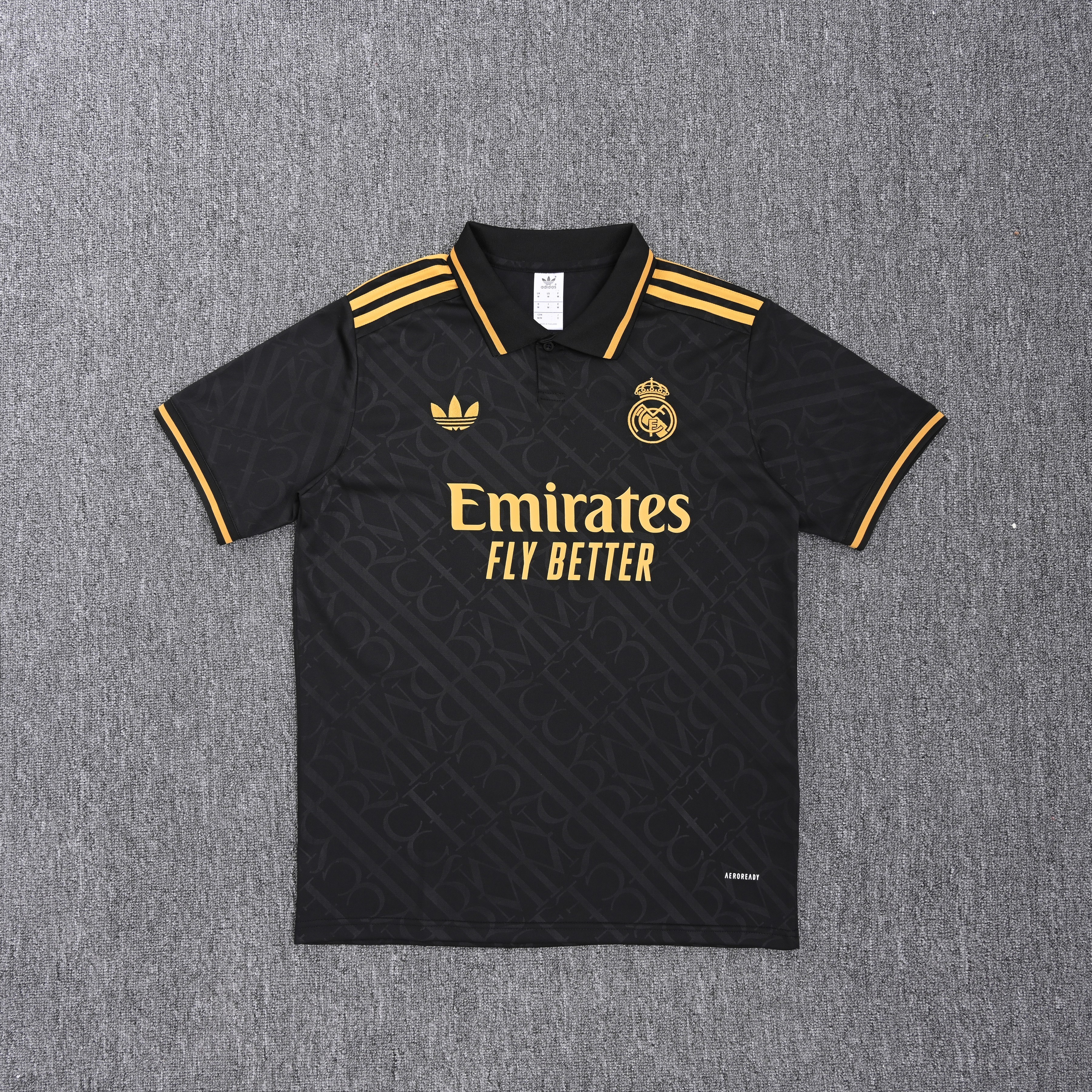 25-26 Real Madrid (POLO) Black Training Jersey - Fan Edition