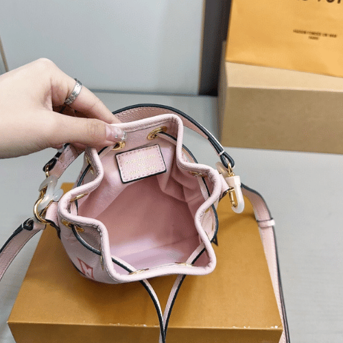Louis Vuitton Nano Noé Mini Bucket Bag Pink Monogram 5.5 Inches