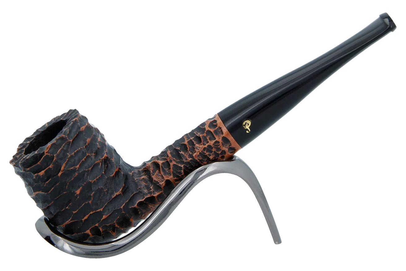 Peterson of Dublin Aran Rusticated Briar Smoking Pipe - Shape No.06