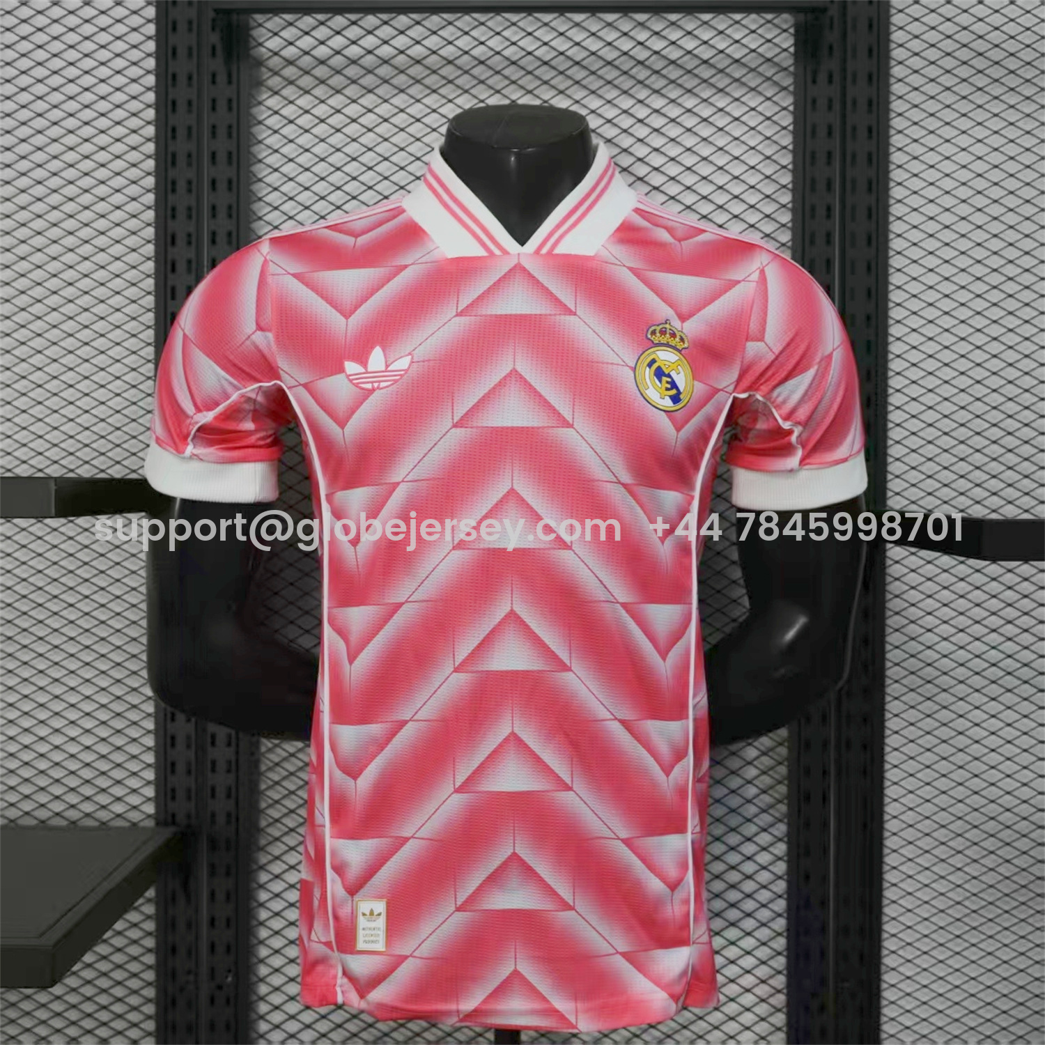 Real Madrid 25-26 Refracted Pink Light White Special Jersey - Player Version