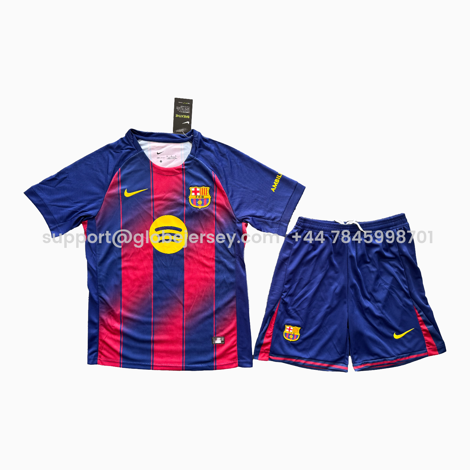 Barcelona 25-26 Home Men's Adult Jersey Set - Fans Version