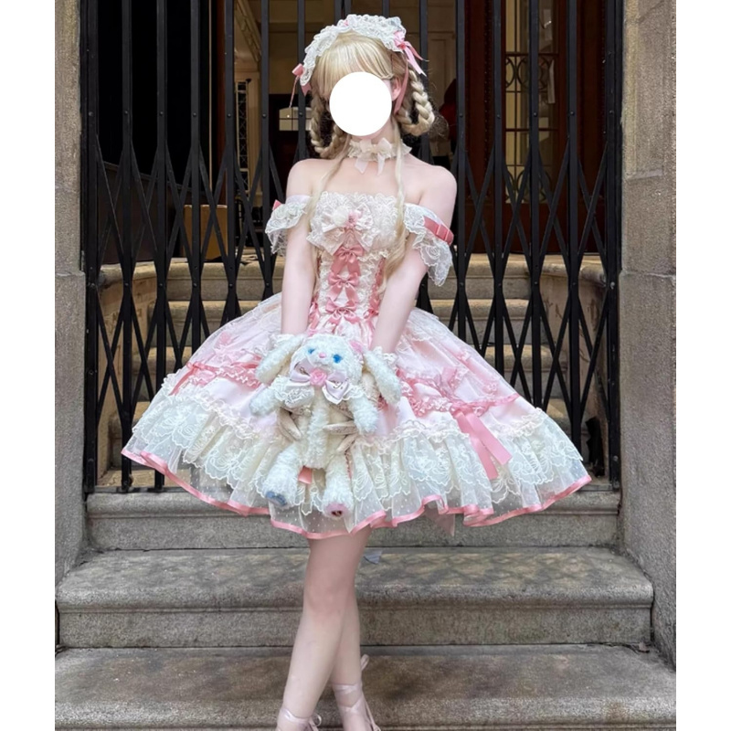 Teens Sleeveless Lolita Dress Japanese Style Sweet Bows