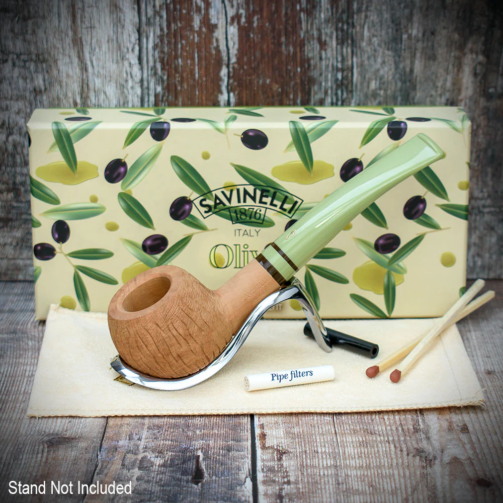 Savinelli Oliva Natural Rustic 315 - 6mm Briar Pipe