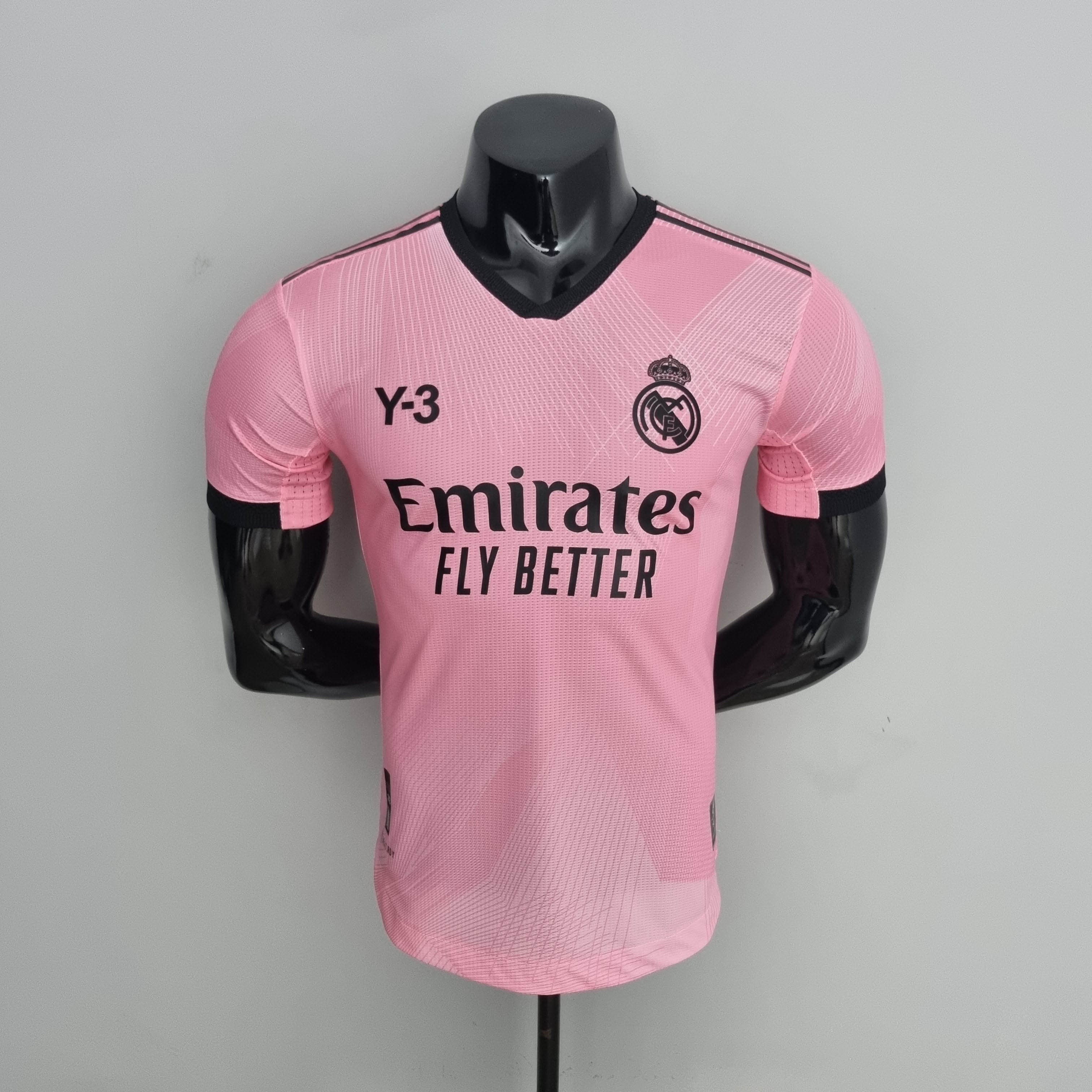 2022 Real Madrid Y-3 Special Edition Pink Player Version Football Shirt