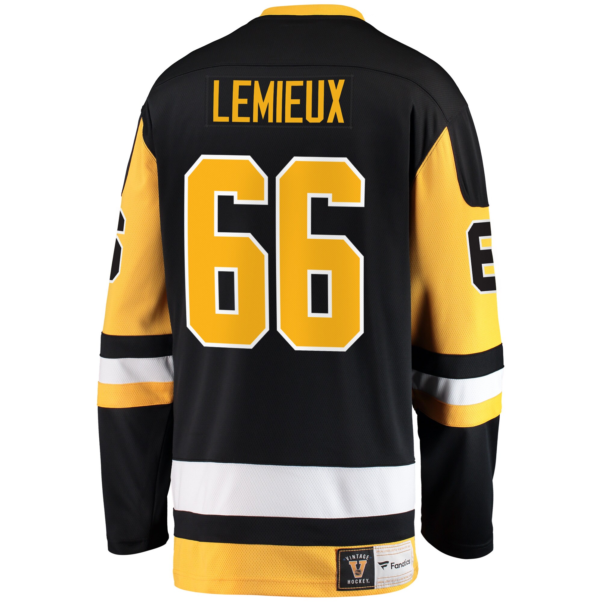Mario Lemieux Pittsburgh Penguins Fanatics Premier Breakaway Retired   Jersey – Black