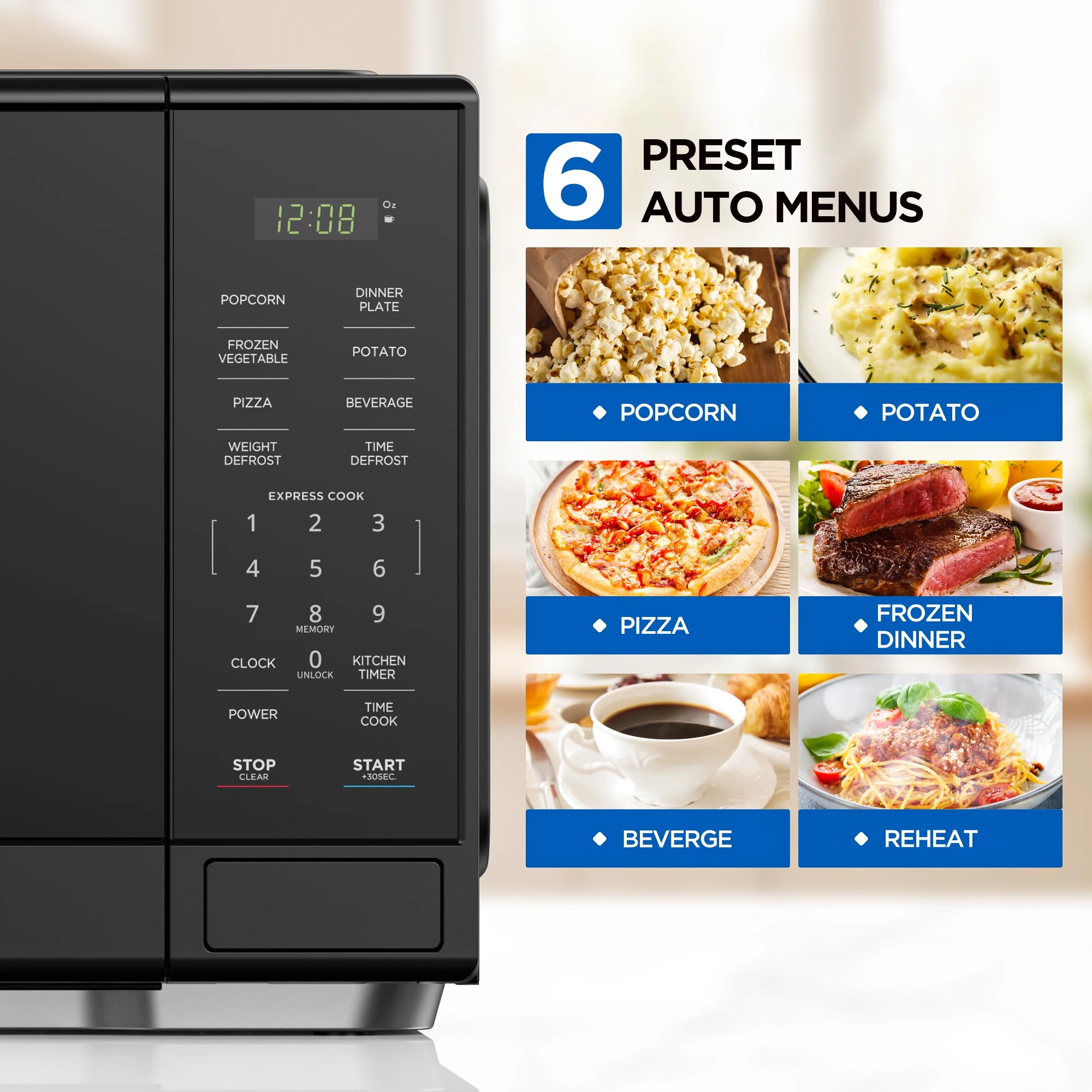 Mainstays 1.1 Cu. ft Microwave Oven in Black