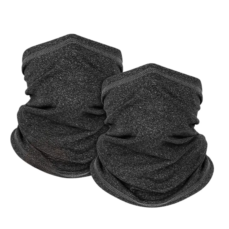 2-Pack Fleece Neck Gaiters for Skiing. Running. and Cold-Weather Layering