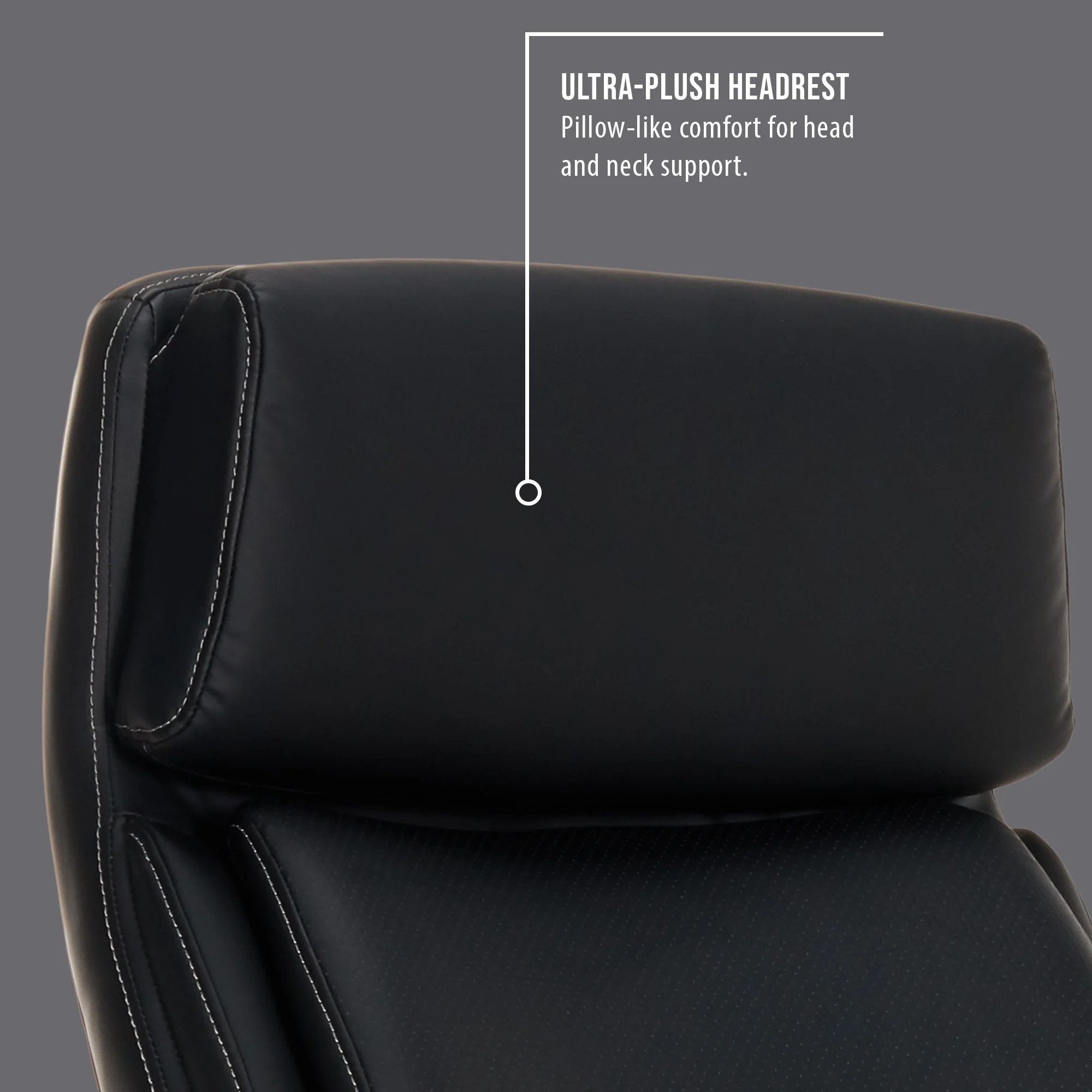 Shaquille O'Neal Cenzo Ergonomic Big and Tall Office Chair ,Flip-Up Arms PureSoft Upholstery High-Back Desk Chair with 400 lb Capacity, Black