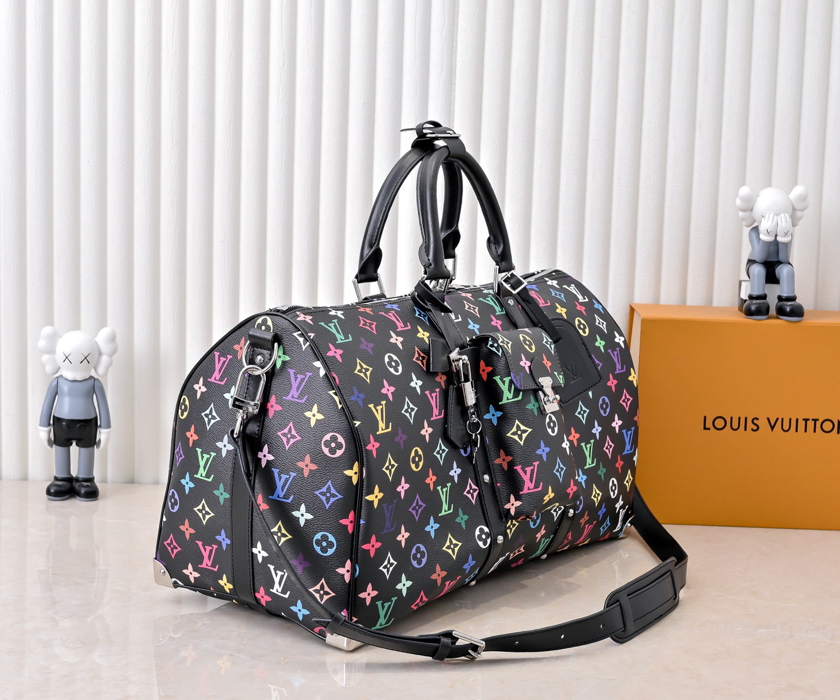 LV x TM Keepall Bandouliere 45 Travel Bag Black