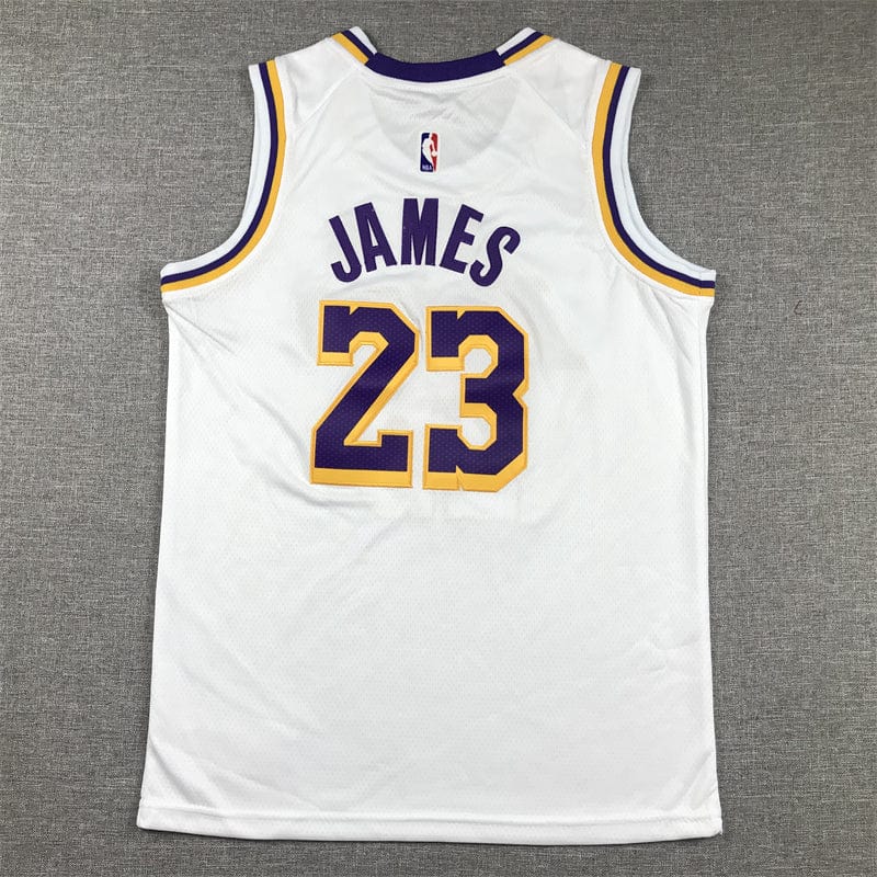 KID Lakers #23 white crew neck