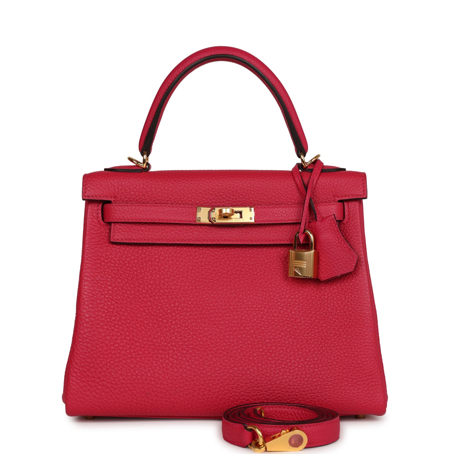 Kelly Retourne 25 Framboise Togo Gold Hardware