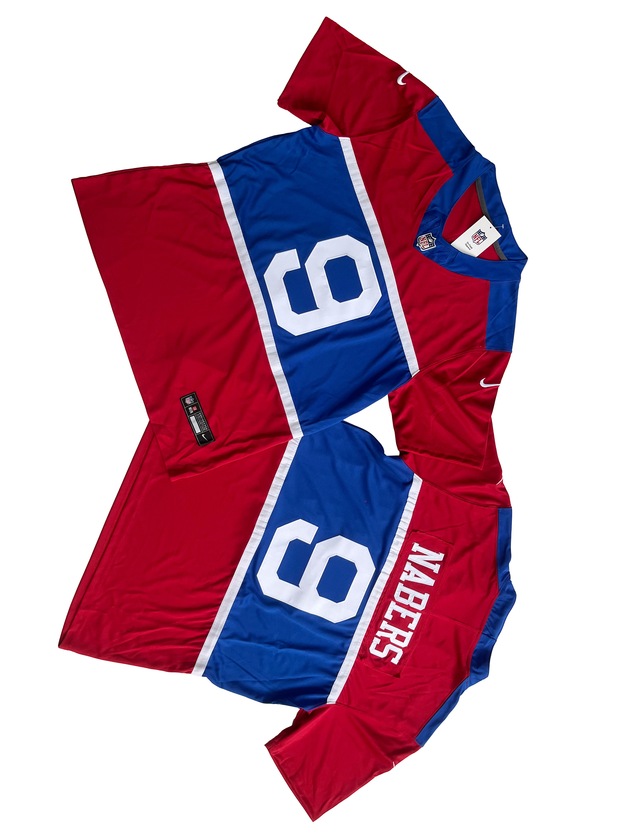 Men's New York Giants Malik Nabers Century Red Alternate Vapor F.U.S.E. Limited Jersey