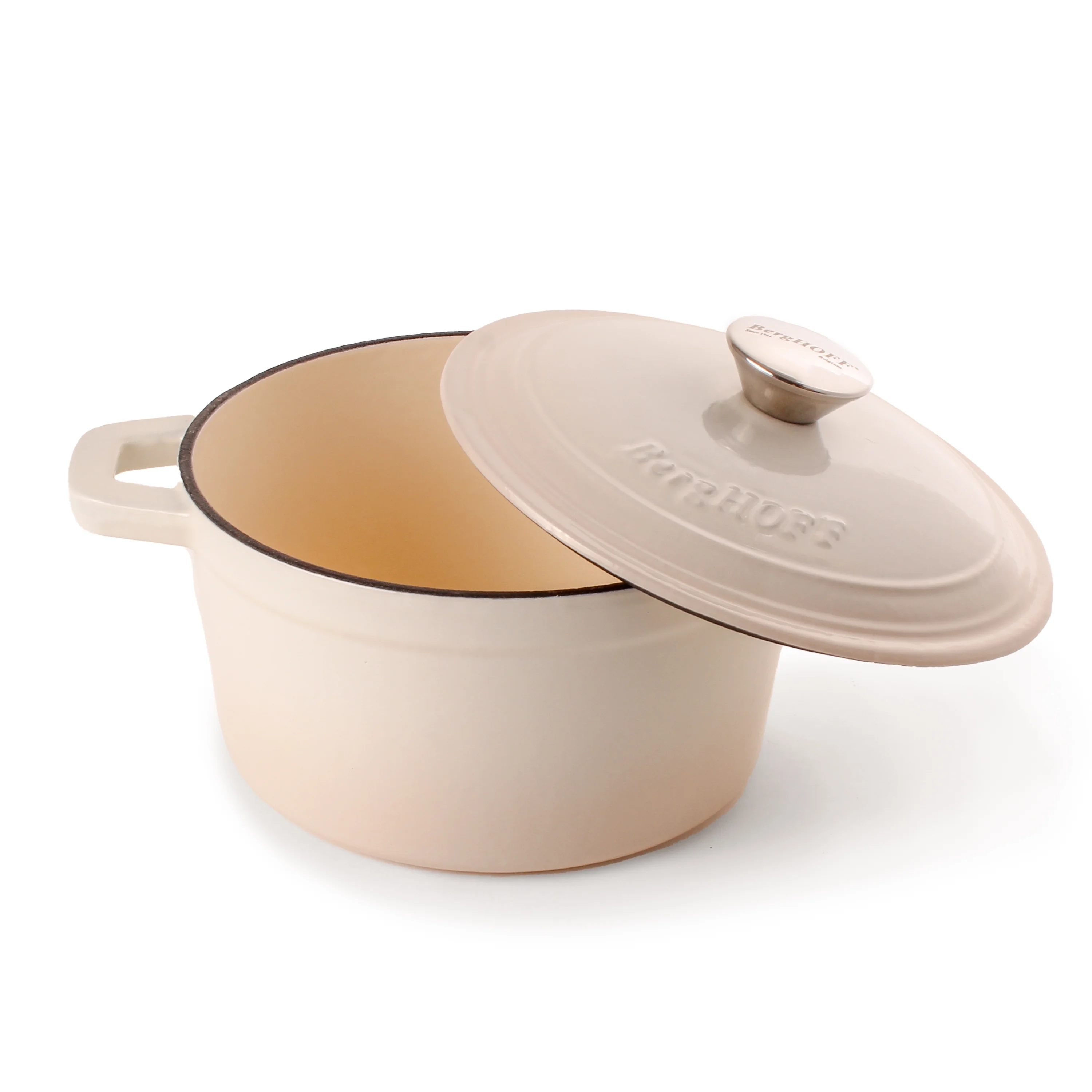 BergHOFF Neo 4Pc Cast Iron Set: 3qt. Covered Dutch Oven & 7qt. Covered Stockpot, Blue
