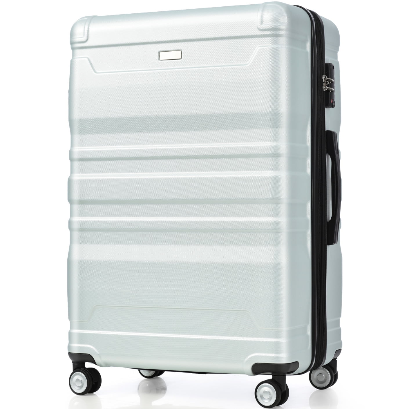 Luggage Sets New Model Expandable ABS Hardshell 3pcs Clearance Luggage Hardside Lightweight Durable Suitcase sets Spinner Wheels Suitcase with TSA Lock 20''24''28''(blue and brown)