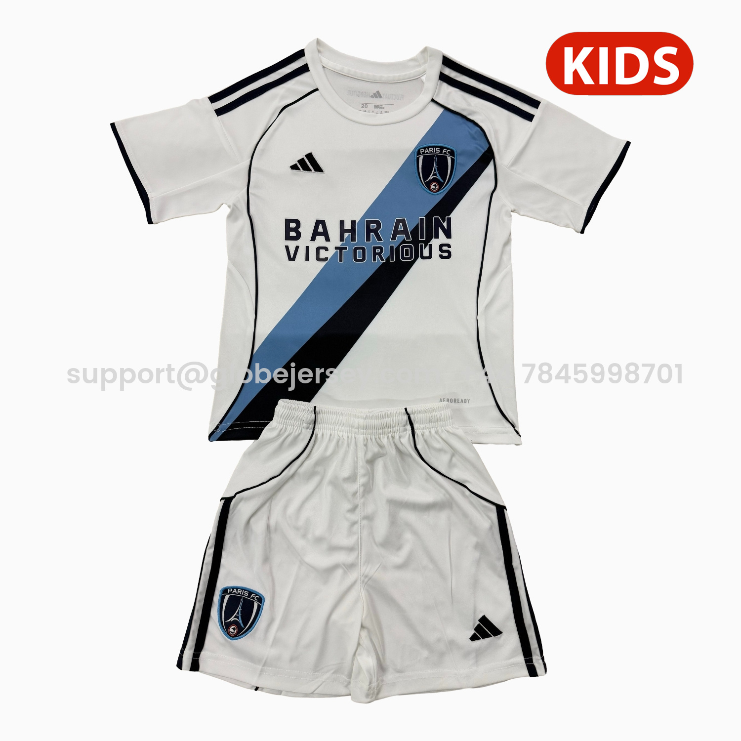 Paris FC 25-26 Away Kids Kit