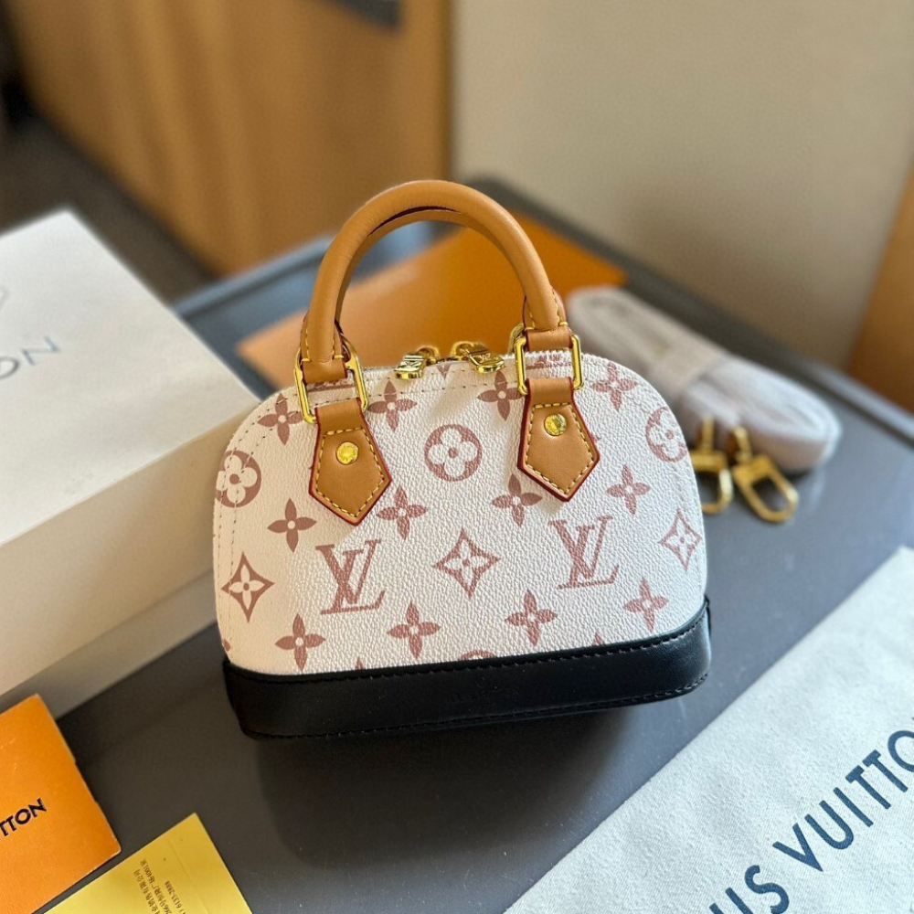 Louis Vuitton Nano Alma Other Monogram Beige 7.1 Inches M46895