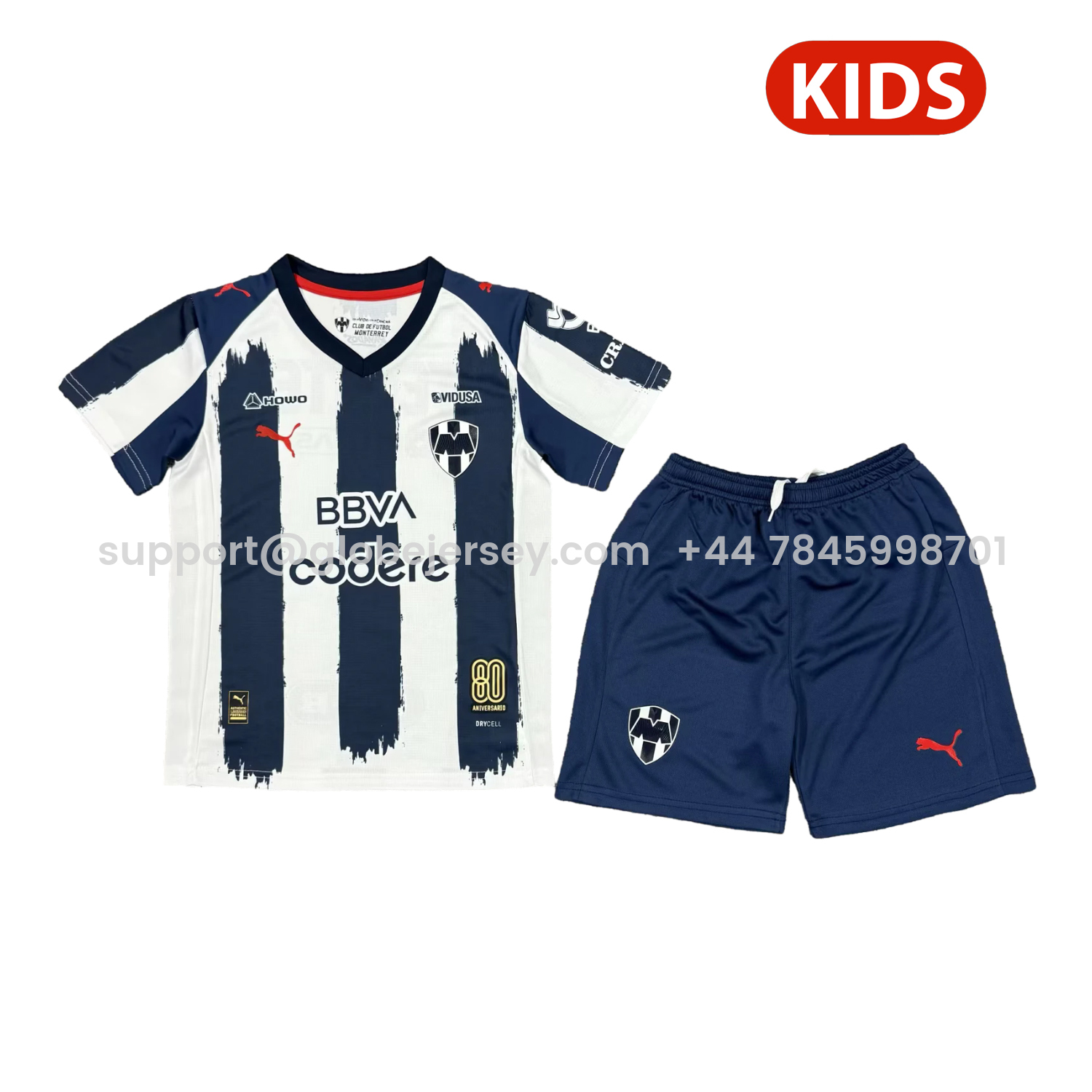 Rayados Monterrey 25-26 Home Kids Kit
