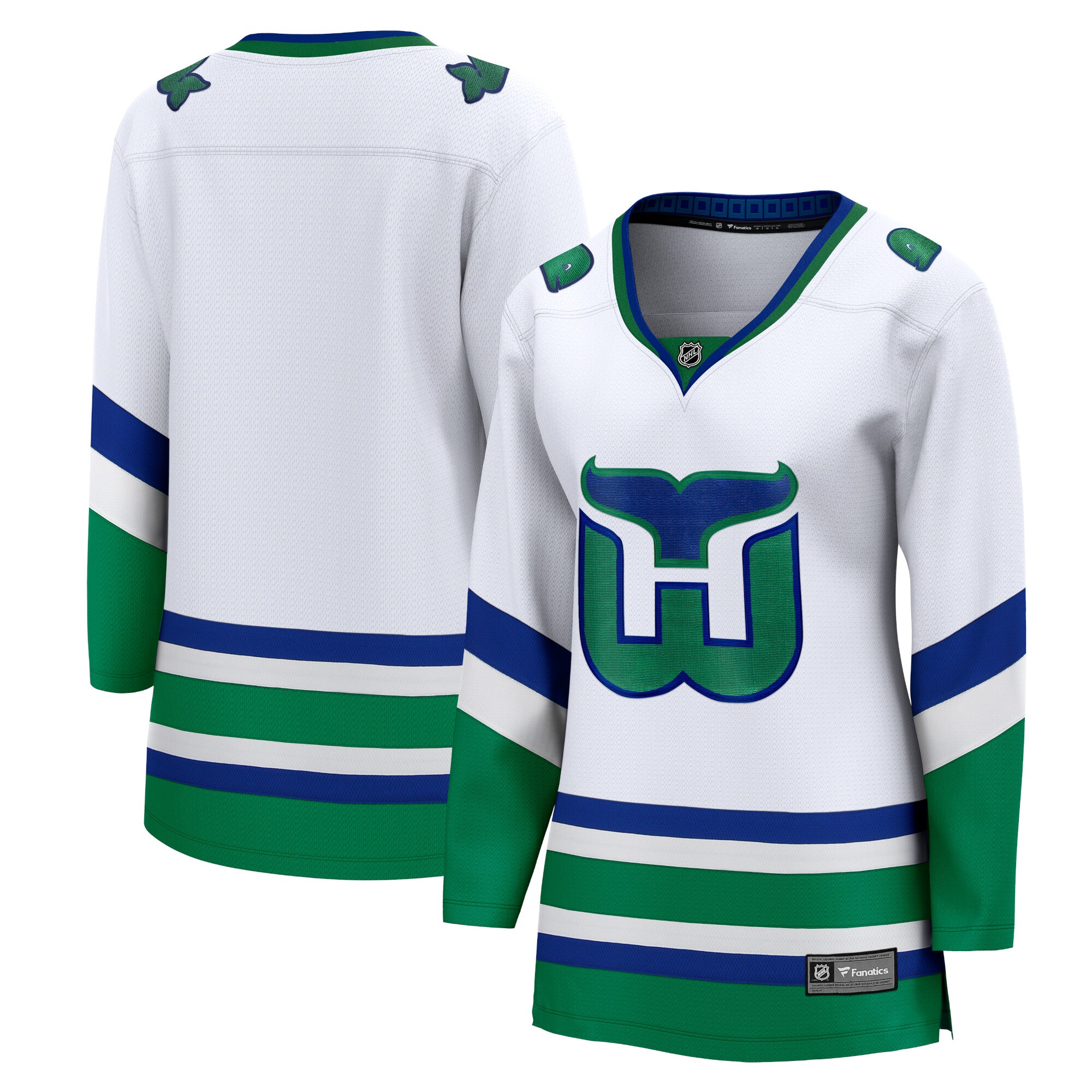 Carolina Hurricanes Fanatics Women’s Whalers Premier Breakaway Jersey – White